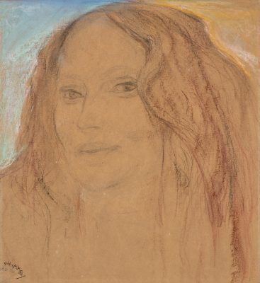 Frederick Horsman Varley, Jess, c. 1949. Coloured chalks and graphite on paper, 30.0 cm x 25.3 cm. Purchased by the Varley-McKay Art Foundation of Markham, 1998.3.1